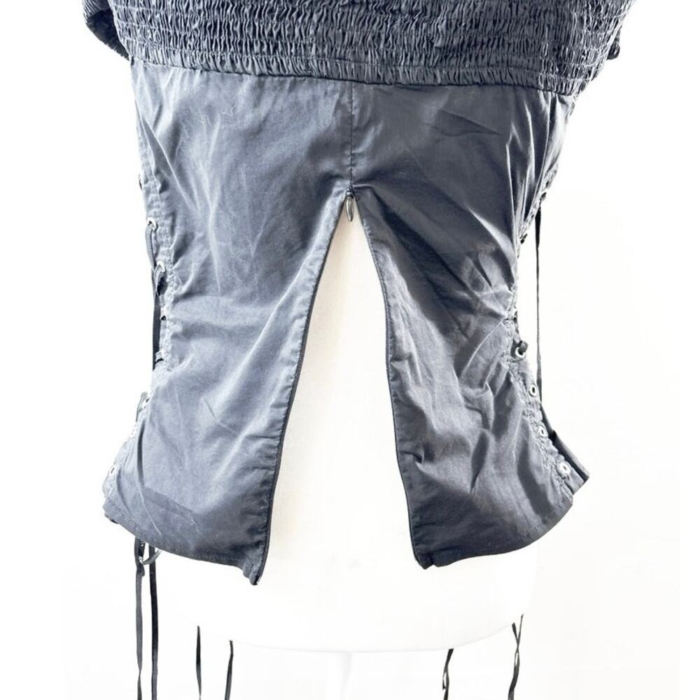 Forever 21+ Plus Black Corset Style Lace Up Top - Size 3X - Picture 5 of 9